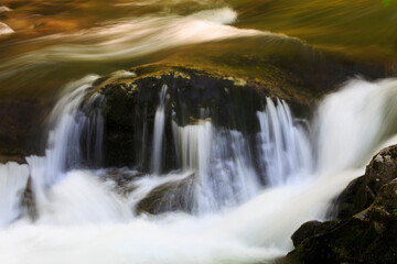 Fototapeta premium USA, Tennessee. Close-up of river flowing.
