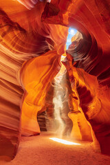 Ghost, Phantom, Soul in sunlight (Halloween) - Famous Antelope Canyon Arizona near Page, USA