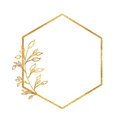Gold frame isolated on a white background. Holiday cards. Wedding invitations.