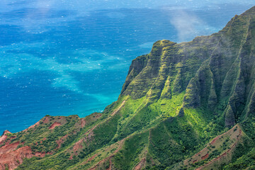 Fototapeta na wymiar Napali coastline, Kauai, Hawaii.