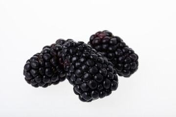 Fresh dewberries isolated on white