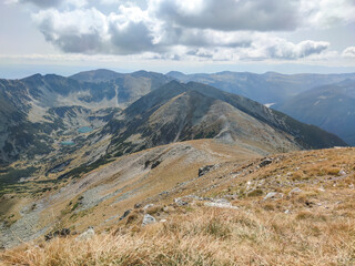 Landscape from Musala peak, Rila mountain, Bulgaria