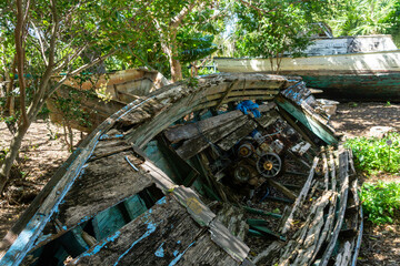 Cuban Chug boat in Key West, 2021.