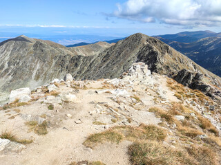 Landscape from Musala peak, Rila mountain, Bulgaria