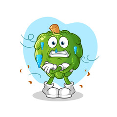 artichoke cold illustration. character vector