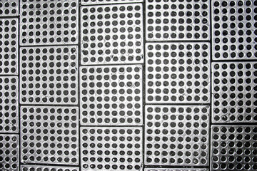 metal tiles grey iron background