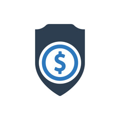 Finance insurance icon - Money security icon