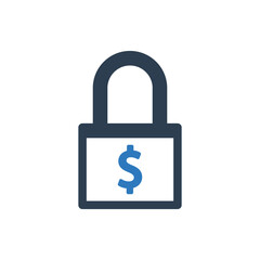 Money lock icon - Investment security icon