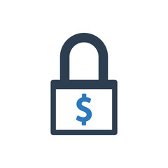 Money lock icon - Investment security icon