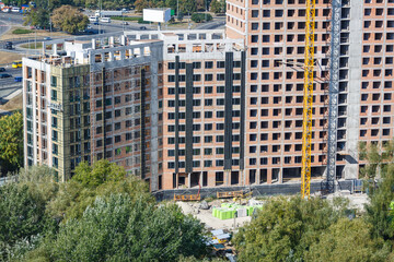 Big construction site A big construction site with cranes