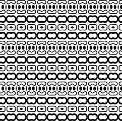 Geometric vector pattern with triangular elements. Seamless abstract ornament for wallpapers and backgrounds. Black and white patterns..