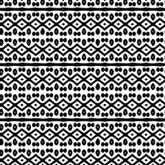 Geometric vector pattern with triangular elements. Seamless abstract ornament for wallpapers and backgrounds. Black and white patterns..