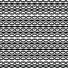 Geometric vector pattern with triangular elements. Seamless abstract ornament for wallpapers and backgrounds. Black and white patterns..