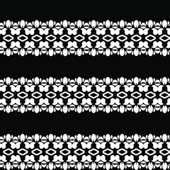 Geometric vector pattern with triangular elements. Seamless abstract ornament for wallpapers and backgrounds. Black and white patterns..