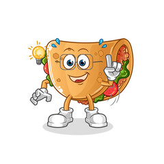burrito got an idea illustration. character vector