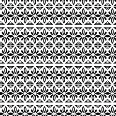 Geometric vector pattern with triangular elements. Seamless abstract ornament for wallpapers and backgrounds. Black and white patterns..