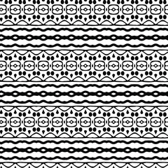 Geometric vector pattern with triangular elements. Seamless abstract ornament for wallpapers and backgrounds. Black and white patterns..