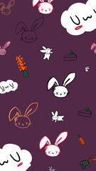 Wallpaper Iphone Bunnys and Food