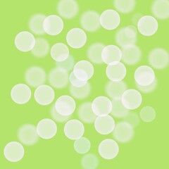 Green with white bokeh, abstract, illustration