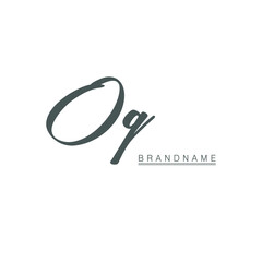 the letter OG. vector logo monogram alphabet minimalist design