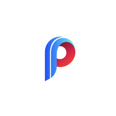 Letter p logo design