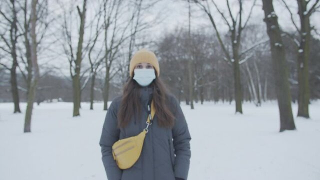 Woman Winter Lockdown Berlin