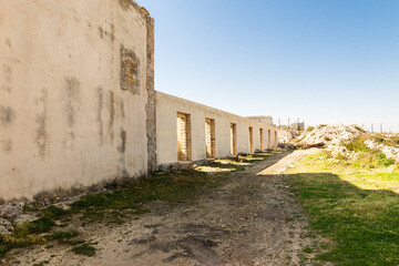 Ancient Ruins of The Tonnara di Santa Panagia (Tuna Fishery) In Syracuse, Sicily – Italy.