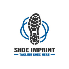 logo design of boot imprint