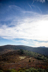 mountain landscape with sky and clouds