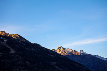 mountain landscape in the Teton mountain range