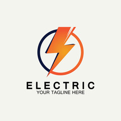 Flash Electric Logo Vector icon illustration design template. Bolt Energy Icon.electric logo flash vector bolt