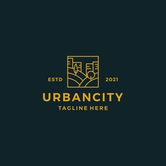 Urban city logo design vector illustration