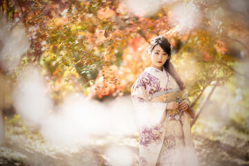 振袖を着た女性