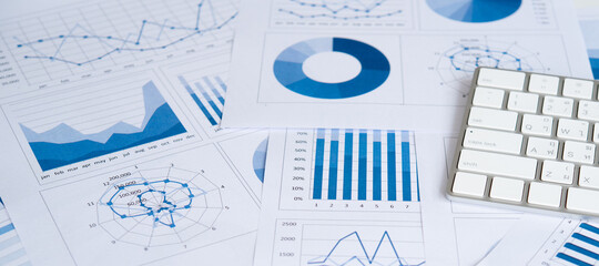 Business and financial report. accounting and auditing concept.