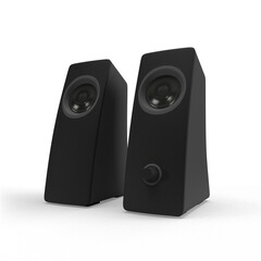 Obraz premium speakers on white background