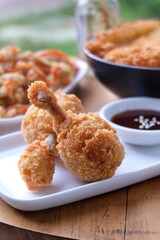 chicken drum stick with sauce