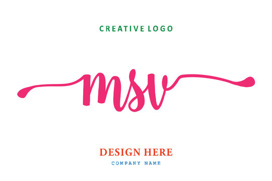 MSV lettering logo is simple, easy to understand and authoritative