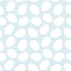 Baby Blue Easter Egg Seamless Pattern Background