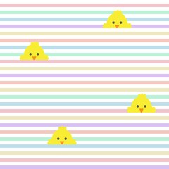 Rainbow Pastel Easter Egg Seamless Pattern Background