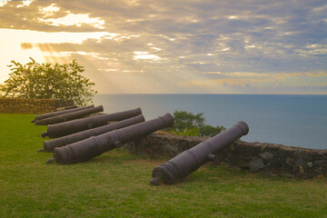 Cañones en Fuerte De Santa Barbara Trujillo