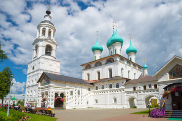 Cathedral of the Introduction to the Church of the Blessed Virgin Mary of the Tolgsky Monastery on a sunny July day. Yaroslavl, Golden Ring of Russia