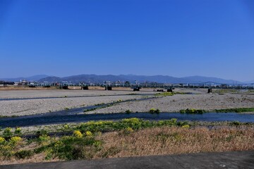 河川敷と橋
