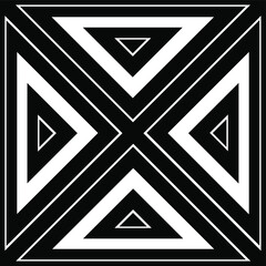 black and white mandala.