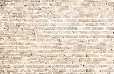Old vintage retro style bricks wall for brick background and texture.	