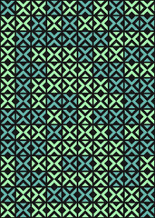 Abstract Geometric Pattern generative computational art illustration