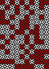 Abstract Geometric Pattern generative computational art illustration