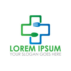 medical food vector , healthy food logo