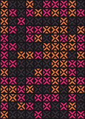 Abstract Geometric Pattern generative computational art illustration