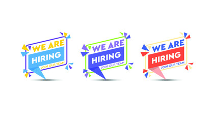 We are hiring with brick wall background template.