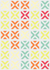 Abstract Geometric Pattern generative computational art illustration